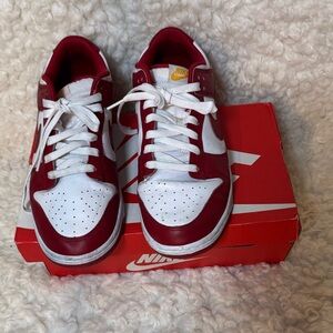 Nike Sneakers in Red and White, for men